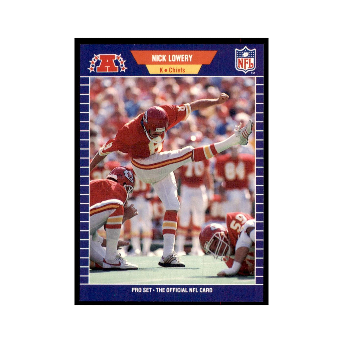 Nick Lowery 1989 Pro Set #174 Football Cards Football Card NM