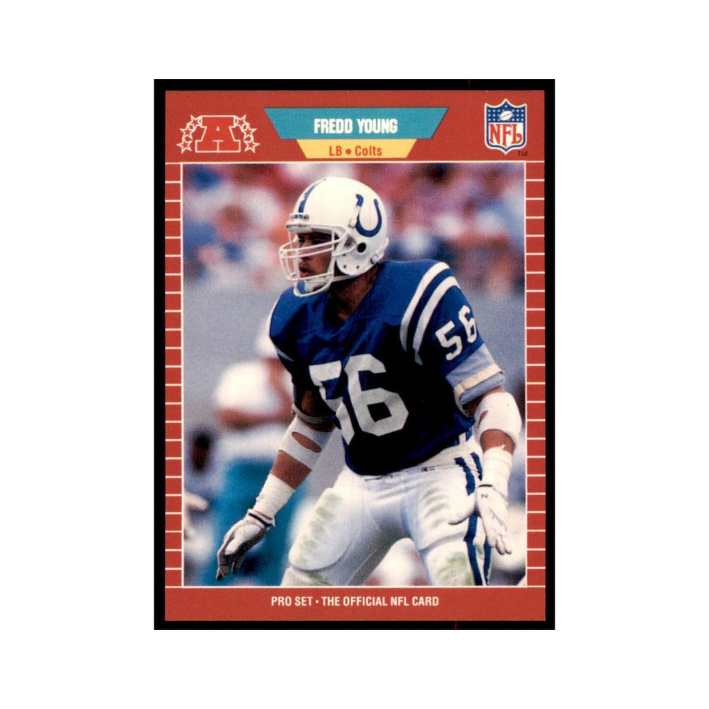 Fredd Young 1989 Pro Set #165 Football Cards Football Card NM