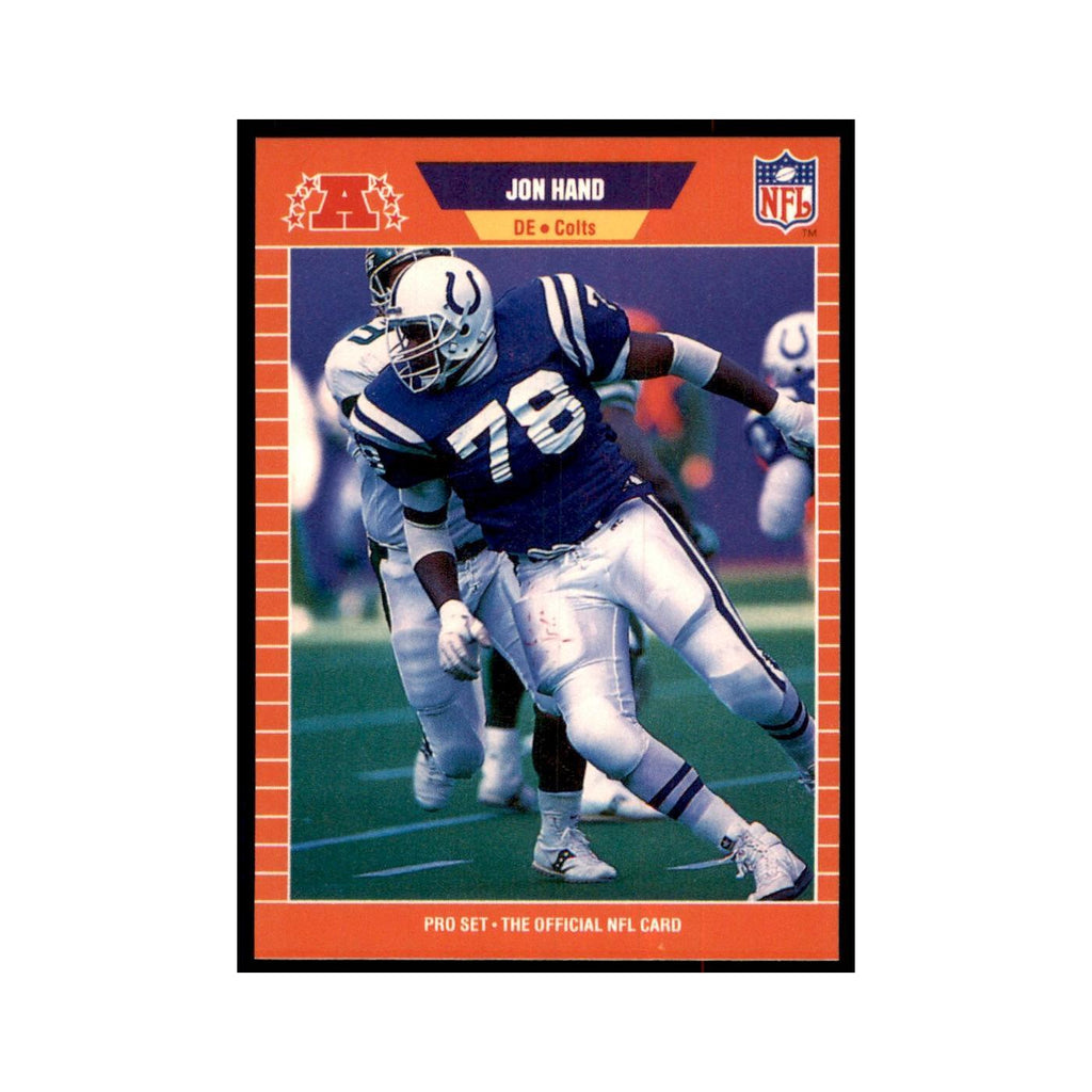 Jon Hand 1989 Pro Set #162 Football Cards Football Card NM