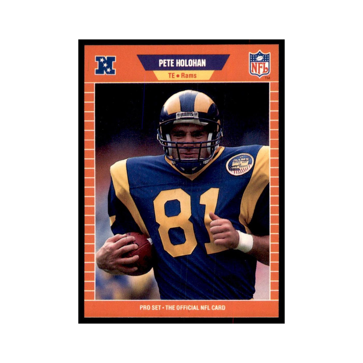 Pete Holohan 1989 Pro Set #202 Football Cards Football Card NM