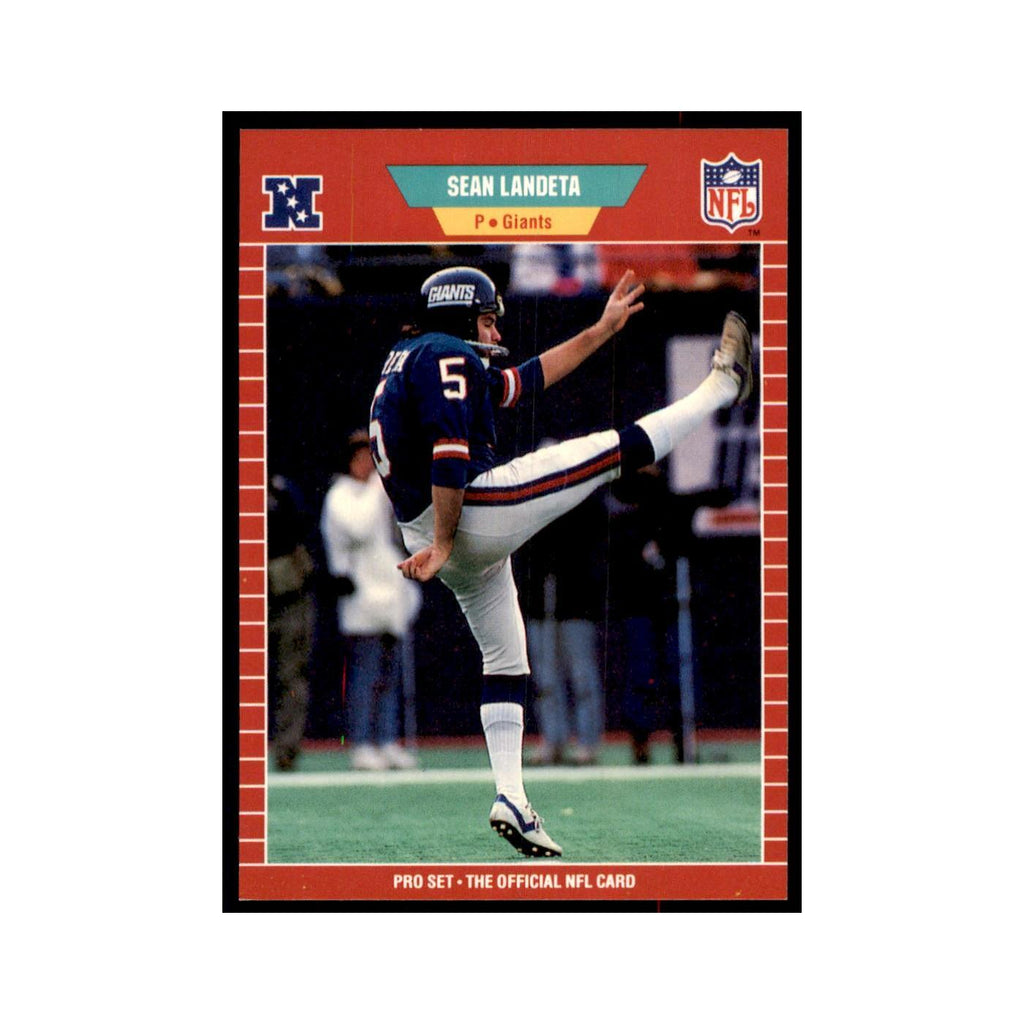 Sean Landeta 1989 Pro Set #286 Football Cards Football Card NM
