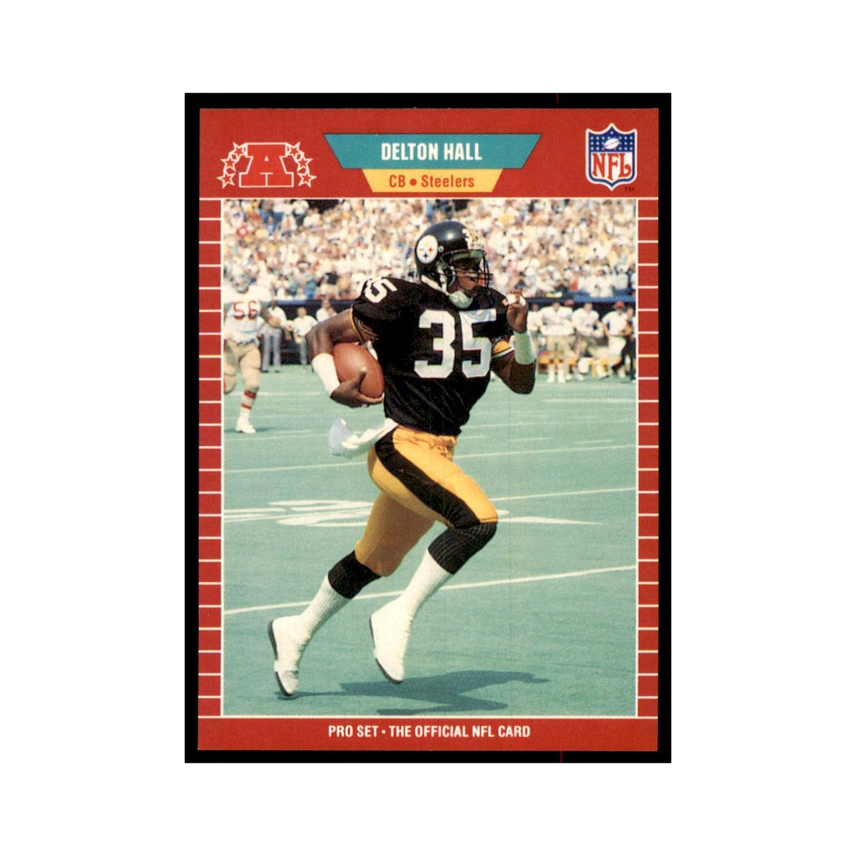 Delton Hall 1989 Pro Set #346 Football Cards Football Card NM