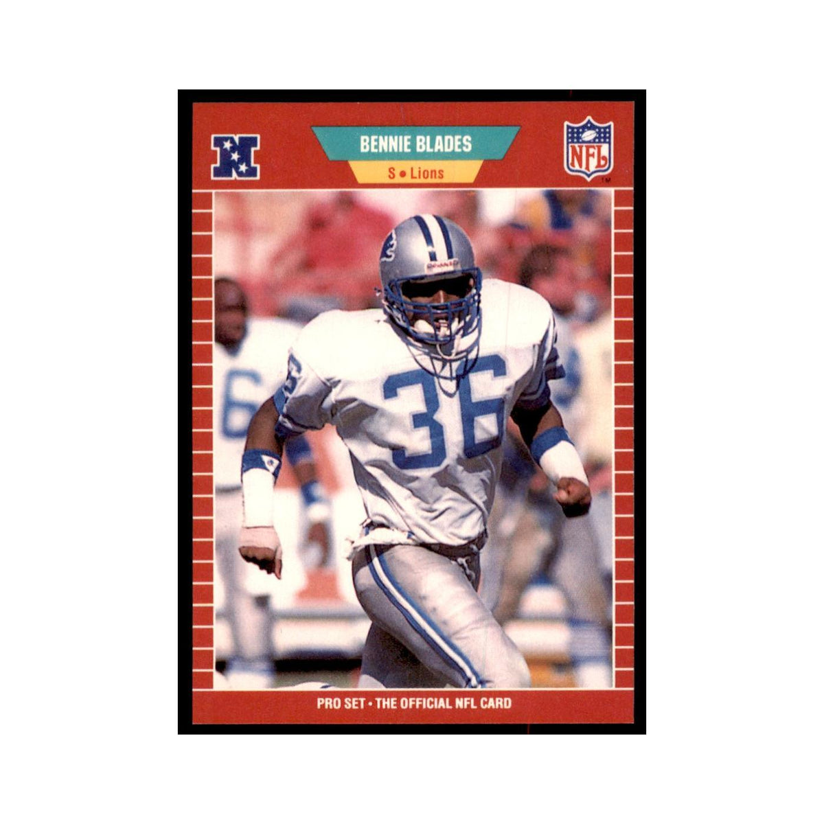 Bennie Blades 1989 Pro Set #117 Football Cards Football Card NM