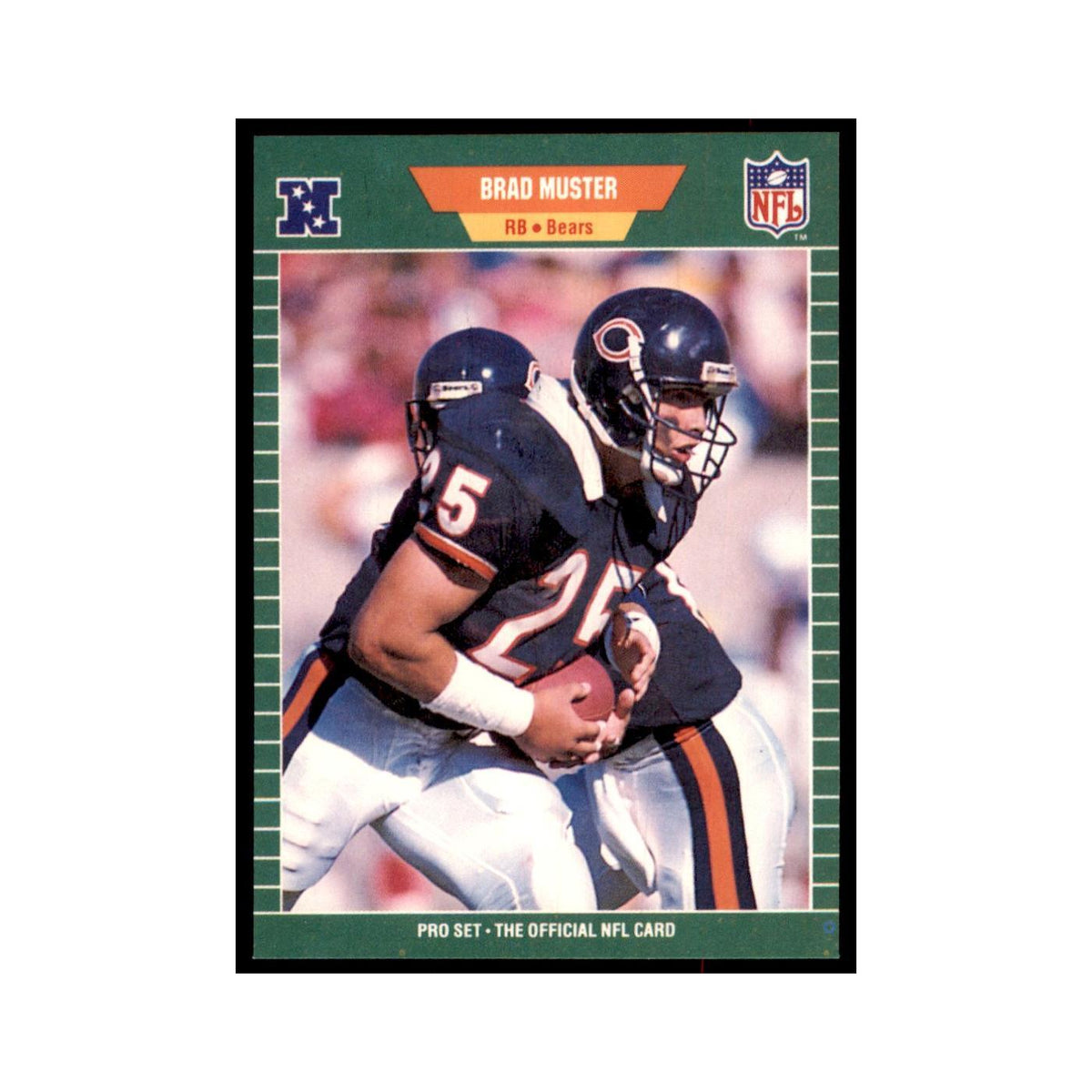 Brad Muster 1989 Pro Set #46 Football Cards Football Card NM
