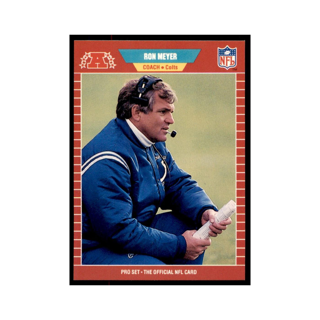 Ron Meyer 1989 Pro Set #166 Football Cards Football Card NM
