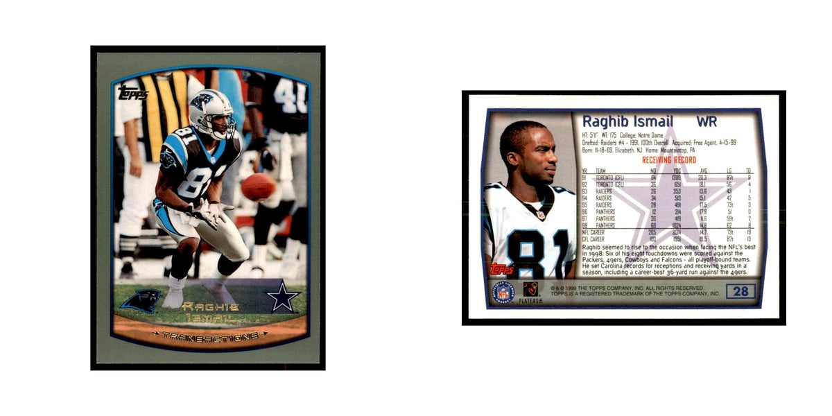 Raghib Ismail 1999 Topps #28 Football Cards Football Card NM