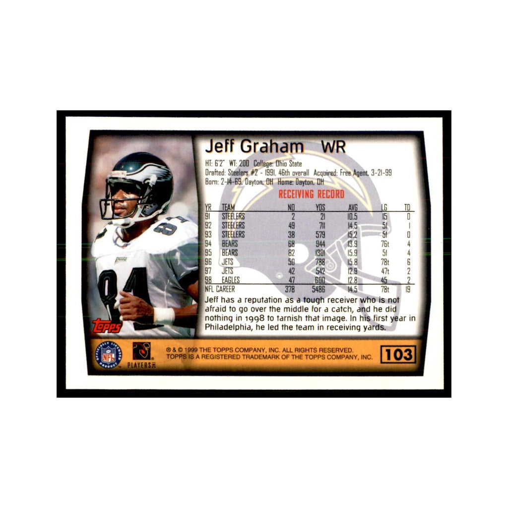 Jeff Graham 1999 Topps #103 Football Cards Football Card NM