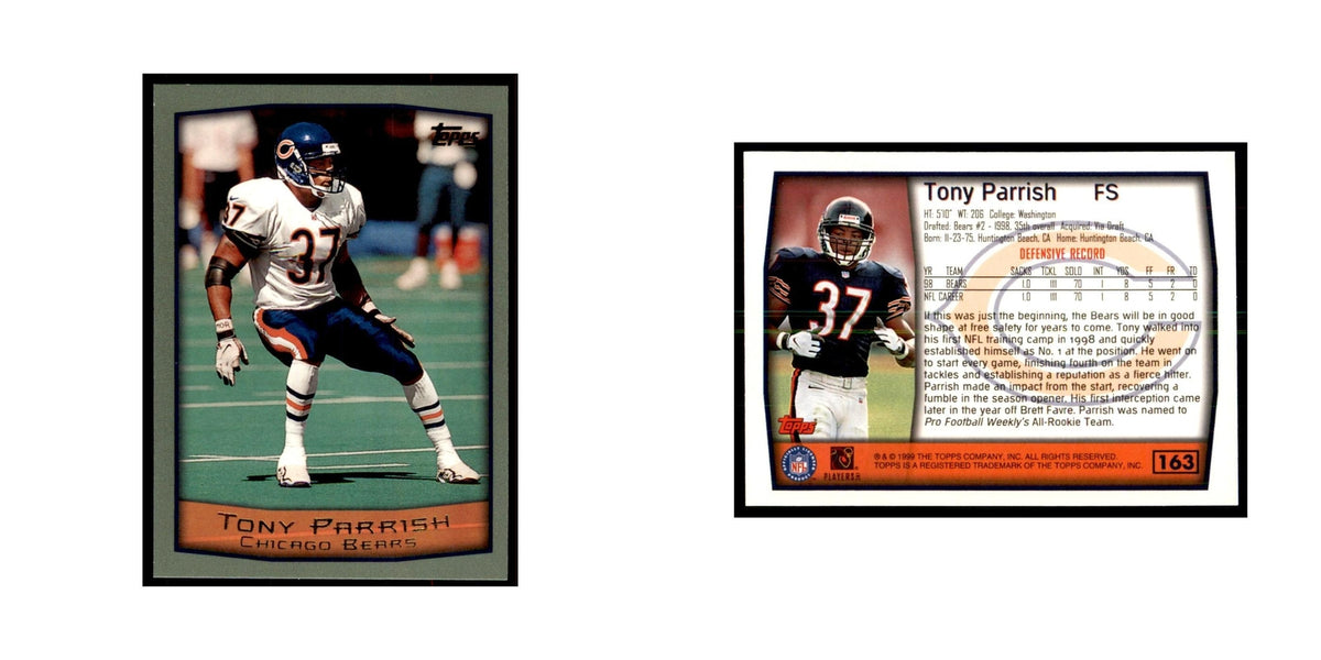 Tony Parrish 1999 Topps #163 Football Cards Football Card NM
