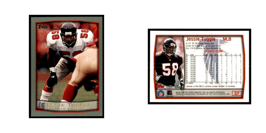 Jessie Tuggle 1999 Topps #37 Football Cards Football Card NM