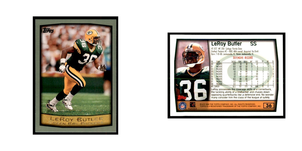 LeRoy Butler 1999 Topps #36 Football Cards Football Card NM