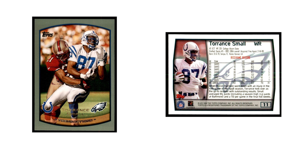 Torrance Small 1999 Topps #11 Football Cards Football Card NM