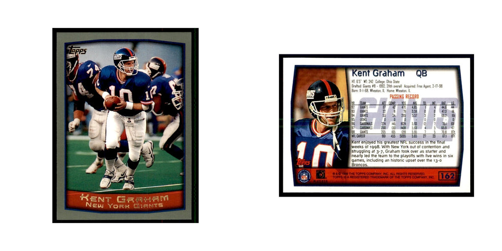 Kent Graham 1999 Topps #162 Football Cards Football Card NM