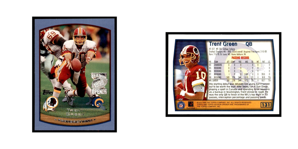 Trent Green 1999 Topps #131 Football Cards Football Card NM