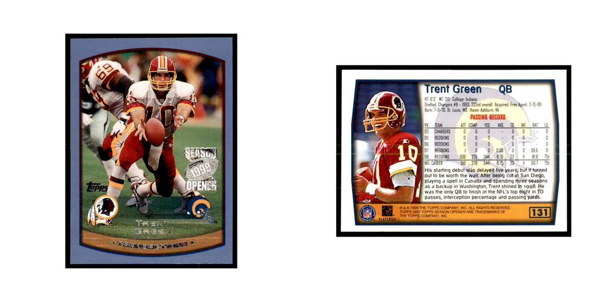 Trent Green 1999 Topps #131 Football Cards Football Card NM