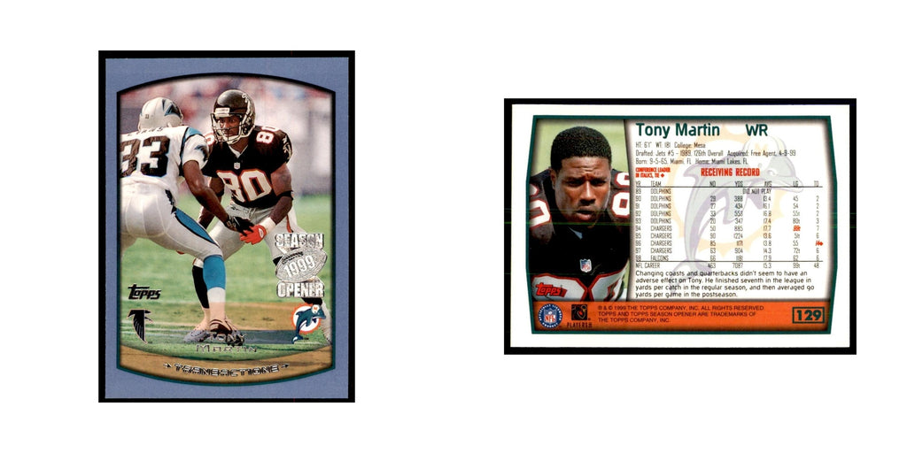 Tony Martin 1999 Topps #129 Football Cards Football Card NM