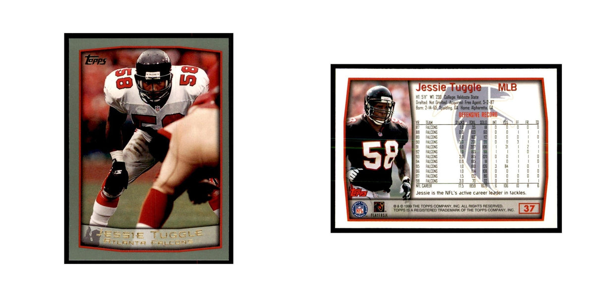 Jessie Tuggle 1999 Topps #37 Football Cards Football Card NM