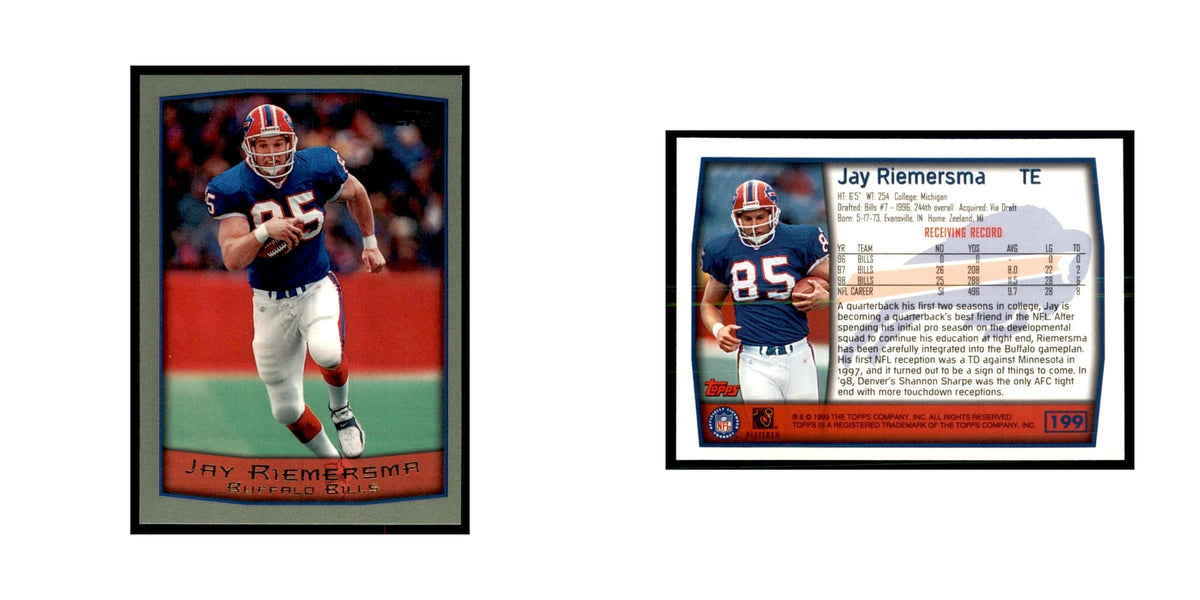Jay Riemersma 1999 Topps #199 Football Cards Football Card NM