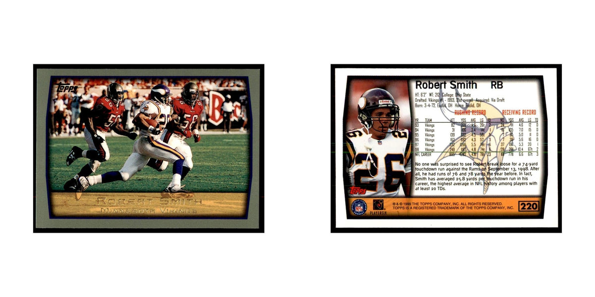 Robert Smith 1999 Topps #220 Football Cards Football Card NM