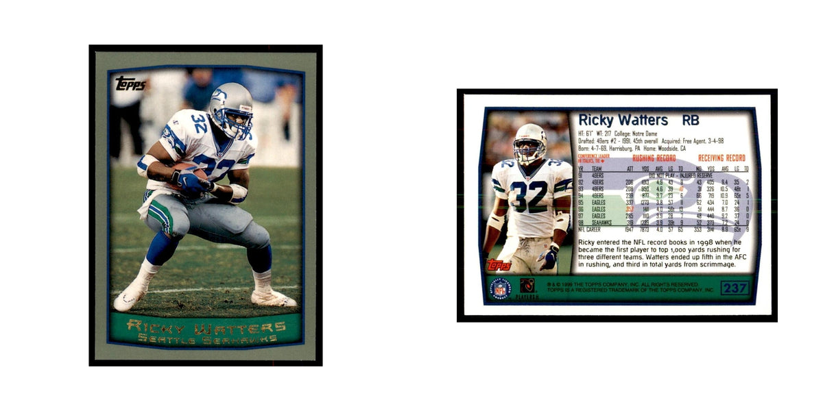 Ricky Watters 1999 Topps #237 Football Cards Football Card NM