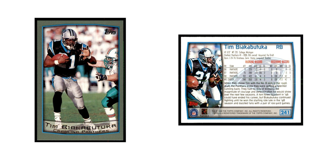 Tim Biakabutuka 1999 Topps #241 Football Cards Football Card NM