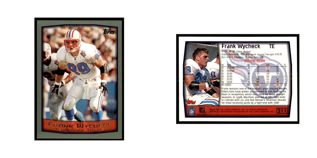 Frank Wycheck 1999 Topps #211 Football Cards Football Card NM