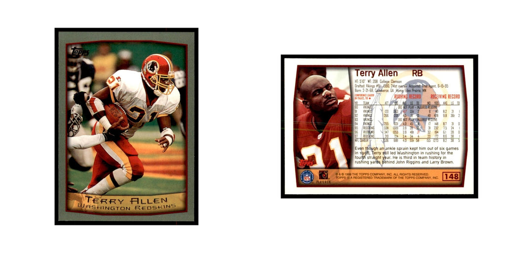 Terry Allen 1999 Topps #148 Football Cards Football Card NM