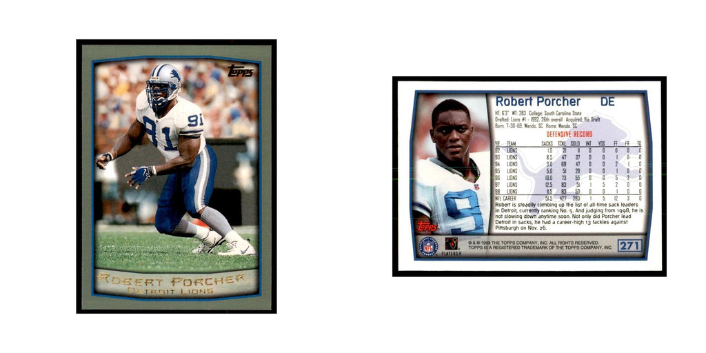 Robert Porcher 1999 Topps #271 Football Cards Football Card NM