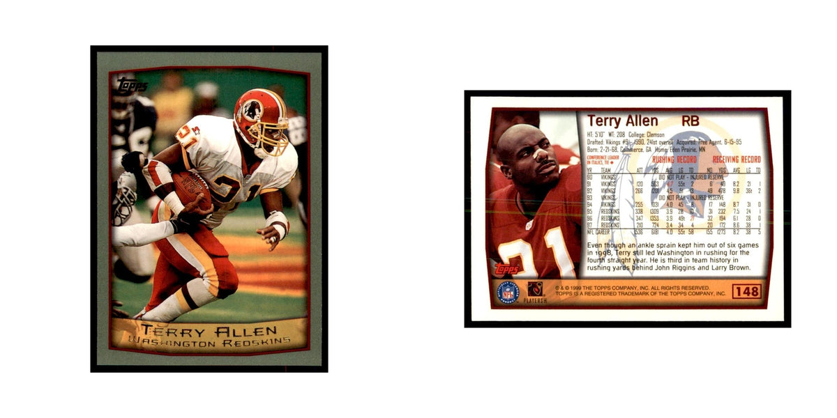 Terry Allen 1999 Topps #148 Football Cards Football Card NM