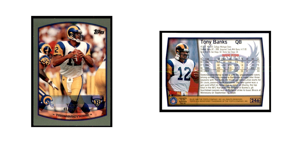 Tony Banks 1999 Topps #246 Football Cards Football Card NM