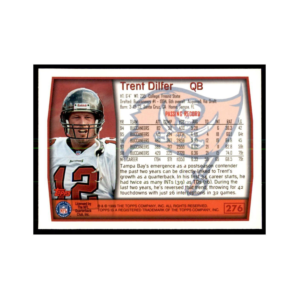 Trent Dilfer 1999 Topps #276 Football Cards Football Card NM