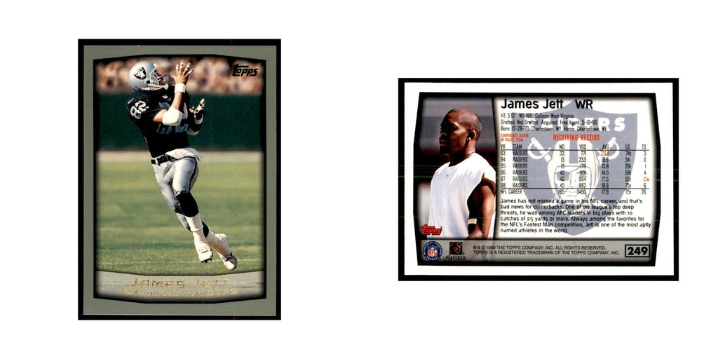 James Jett 1999 Topps #249 Football Cards Football Card NM