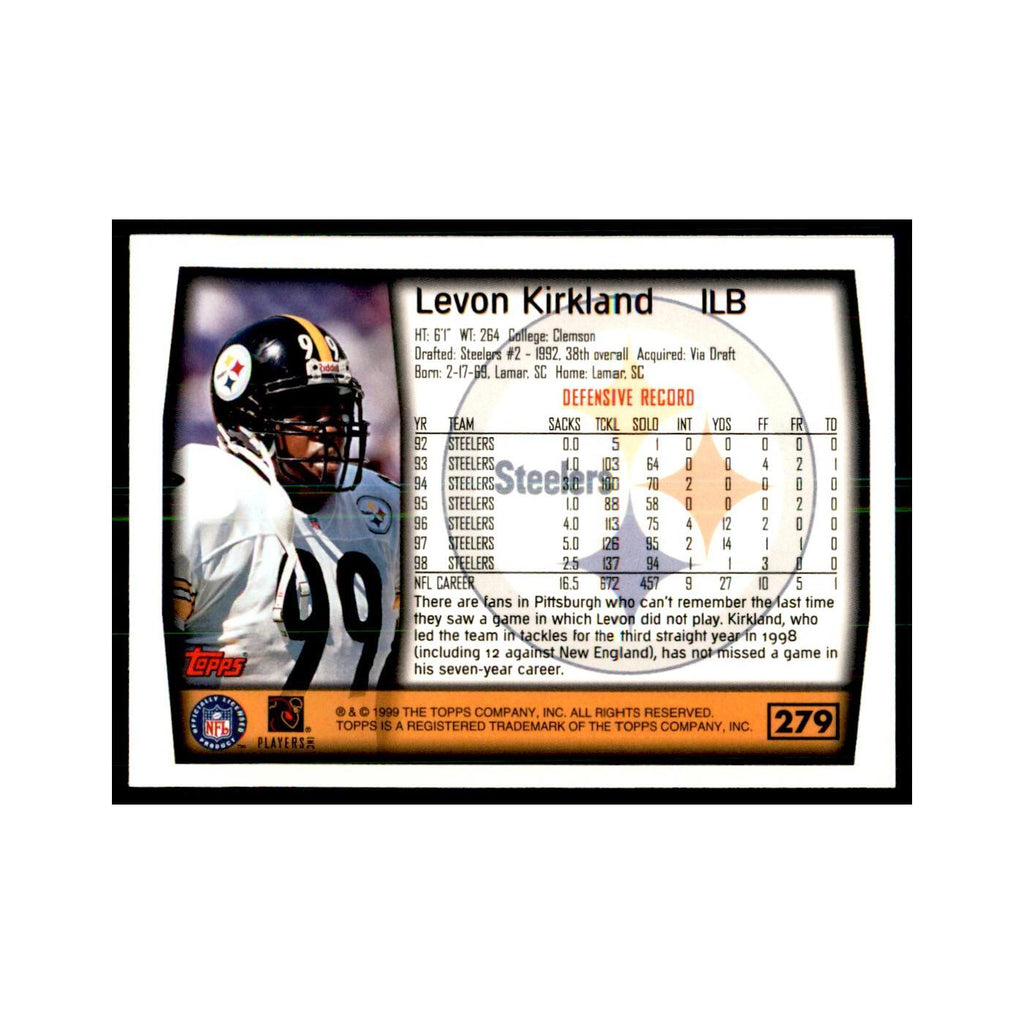 Levon Kirkland 1999 Topps #279 Football Cards Football Card NM