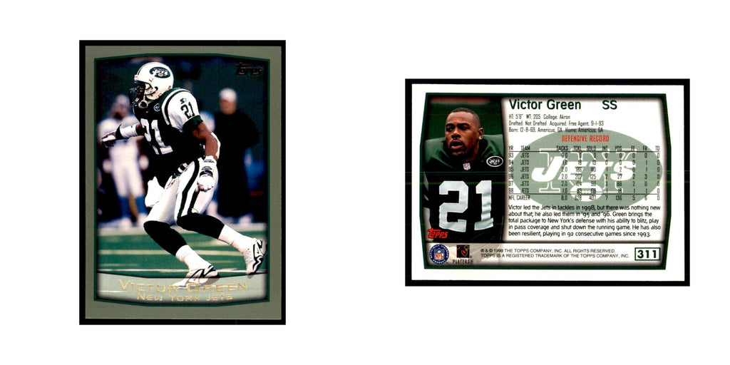 Victor Green 1999 Topps #311 Football Cards Football Card NM