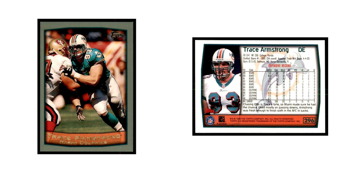 Trace Armstrong 1999 Topps #296 Football Cards Football Card NM
