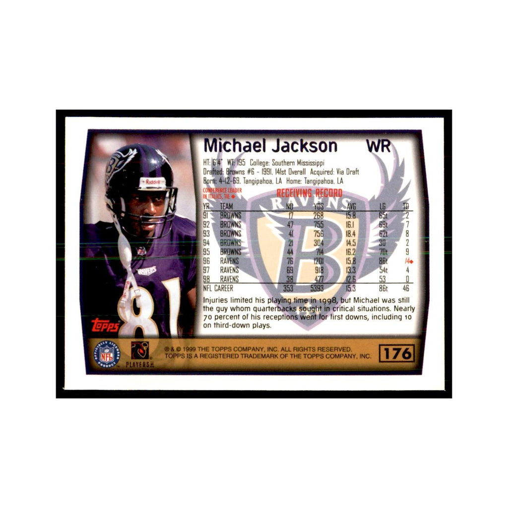 Michael Jackson 1999 Topps #176 Football Cards Football Card NM