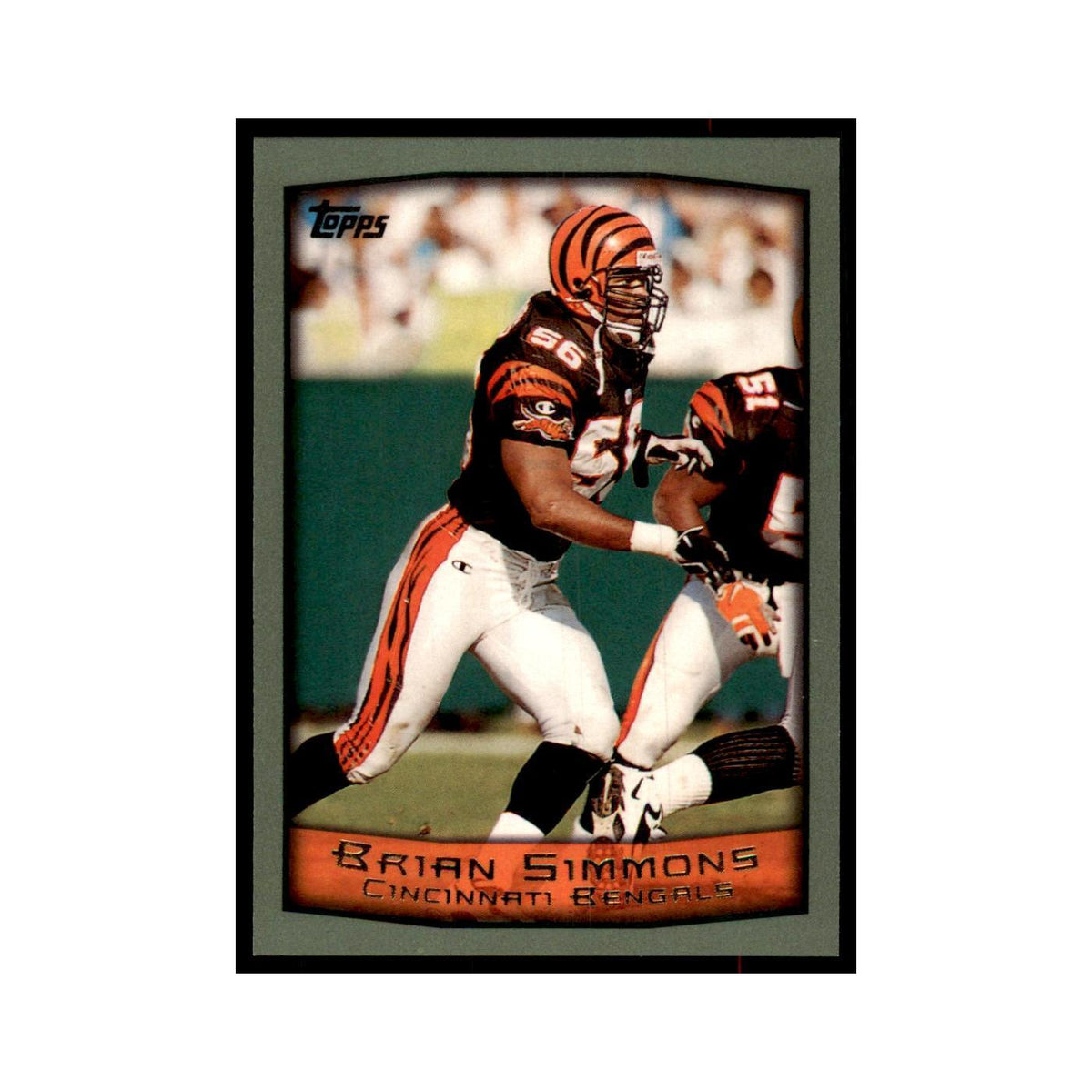 Brian Simmons 1999 Topps #297 Football Cards Football Card NM
