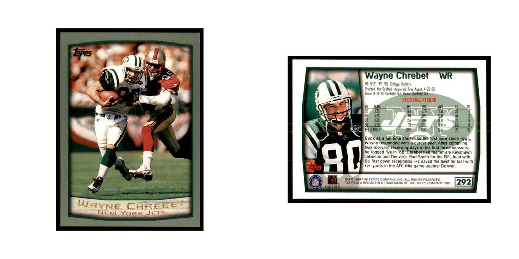 Wayne Chrebet 1999 Topps #292 Football Cards Football Card NM