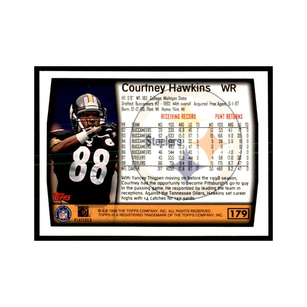 Courtney Hawkins 1999 Topps #179 Football Cards Football Card NM
