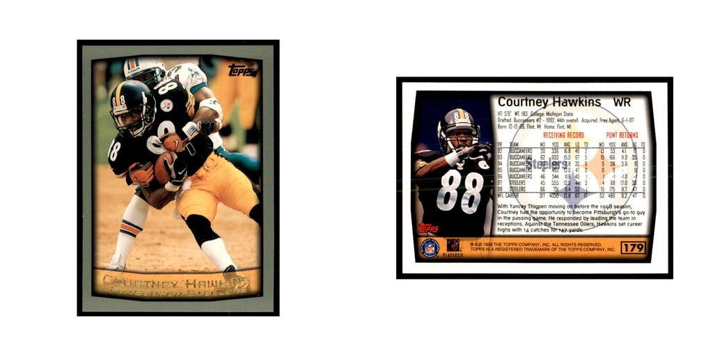 Courtney Hawkins 1999 Topps #179 Football Cards Football Card NM