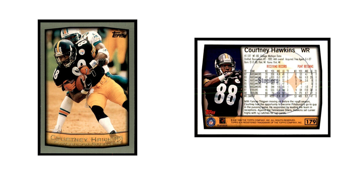 Courtney Hawkins 1999 Topps #179 Football Cards Football Card NM