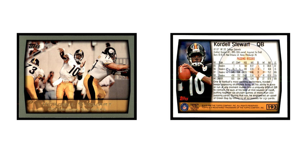 Kordell Stewart 1999 Topps #193 Football Cards Football Card NM