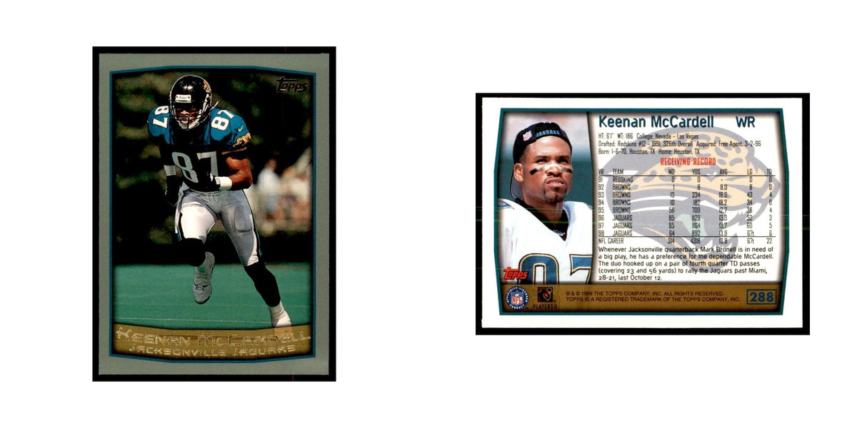 Keenan McCardell 1999 Topps #288 Football Cards Football Card NM