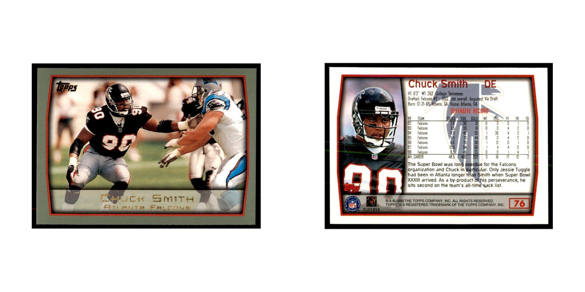 Chuck Smith 1999 Topps #76 Football Cards Football Card NM