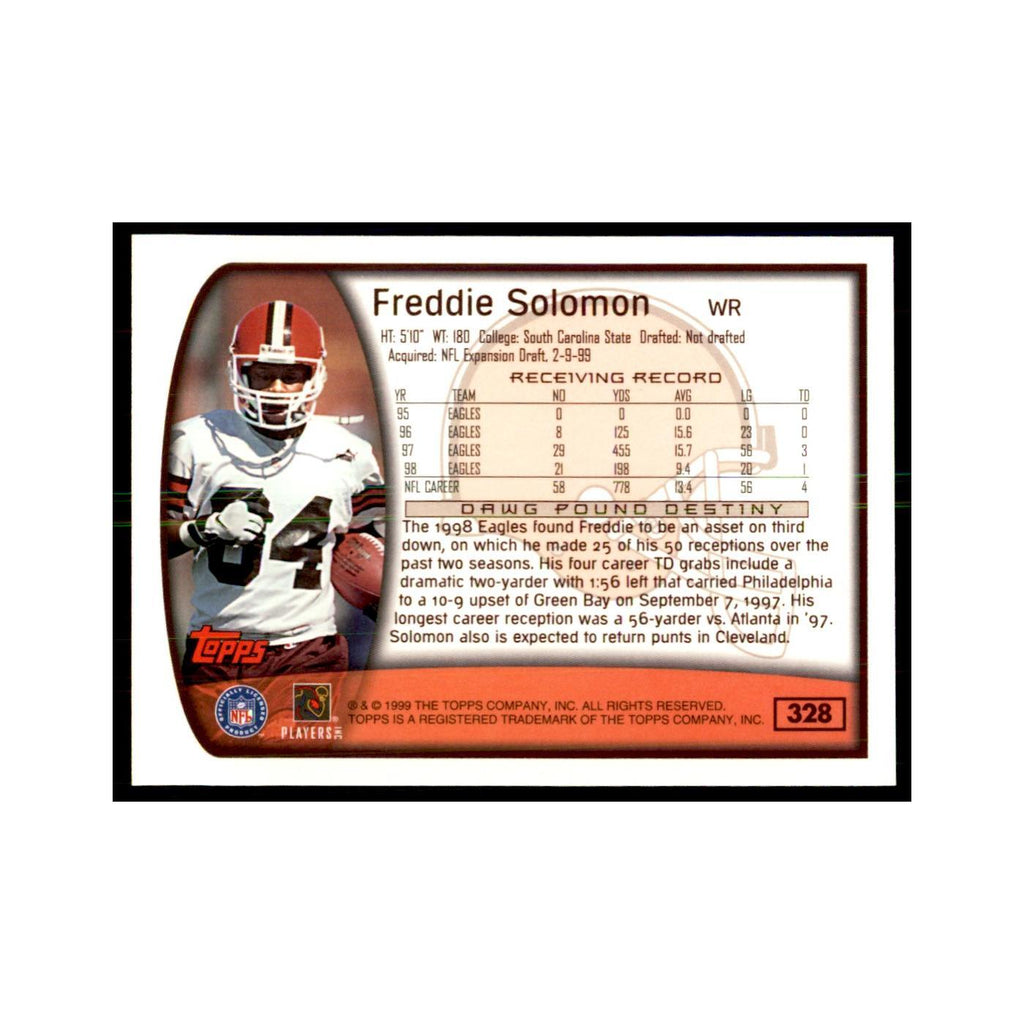 Freddie Solomon 1999 Topps #328 Football Cards Football Card NM