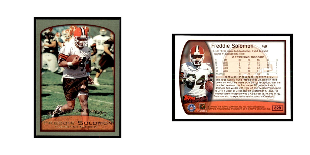 Freddie Solomon 1999 Topps #328 Football Cards Football Card NM