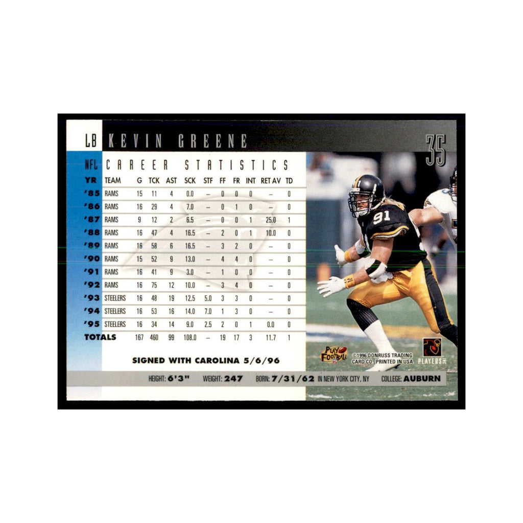 Kevin Greene 1996 Donruss #35 Football Cards Football Card NM
