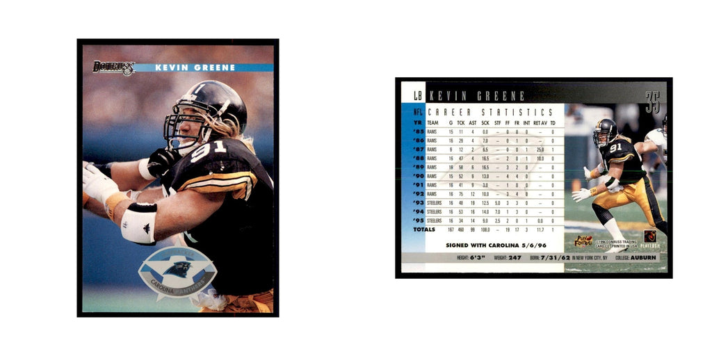 Kevin Greene 1996 Donruss #35 Football Cards Football Card NM