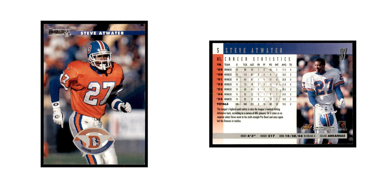 Steve Atwater 1996 Donruss #97 Football Cards Football Card NM