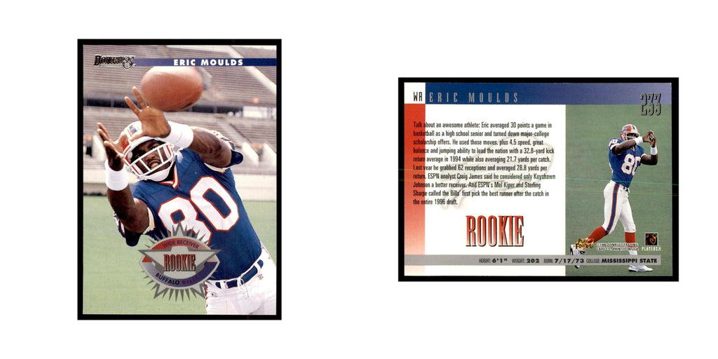 Eric Moulds Rookie 1996 Donruss #233 Football Cards Football Card NM