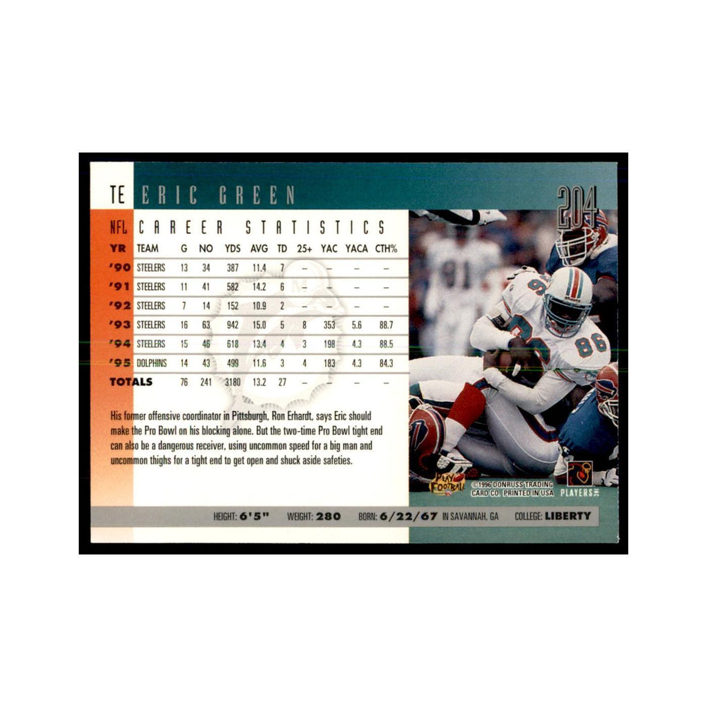 Eric Green 1996 Donruss #204 Football Cards Football Card NM